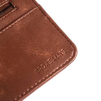 Broke Mate Clutch Wallet - Brown 5