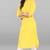 Janasya Janasya Women's Yellow Cotton Kurta With Pant