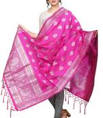 Pink Jacquard Womens Dupatta