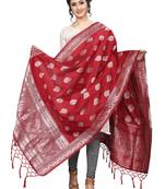 Red Jacquard Womens Dupatta