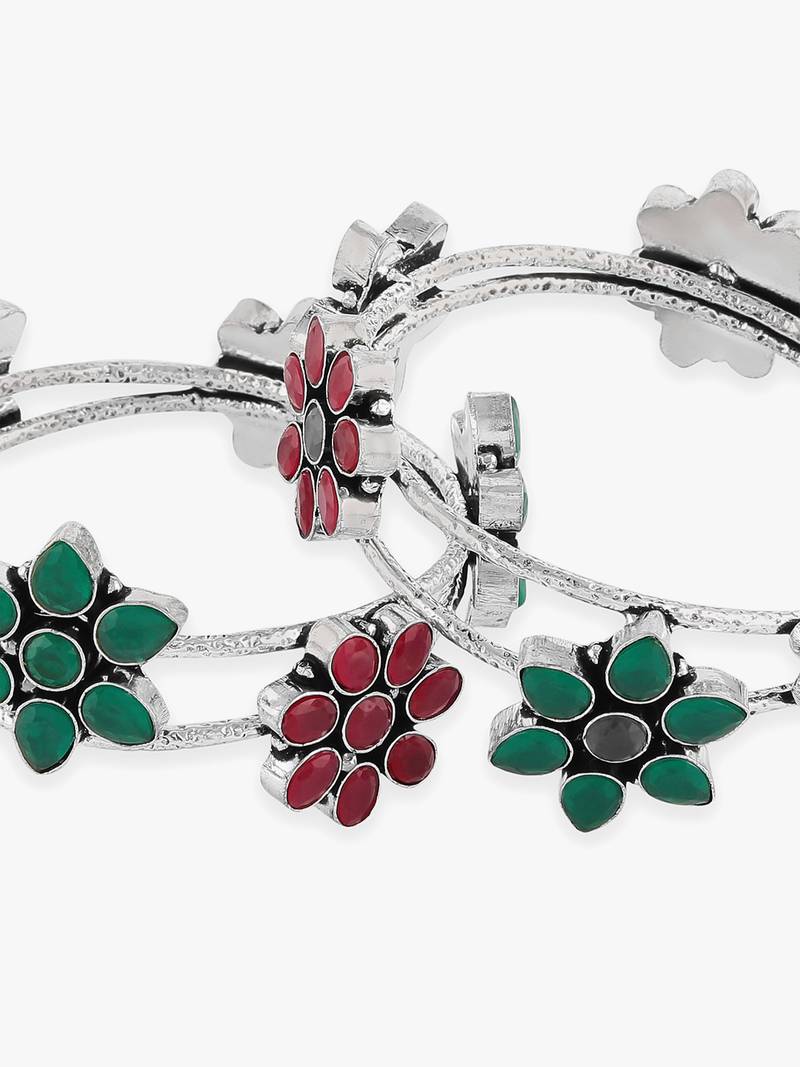 German Silver Kundan Bangle