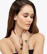 German Silver Kundan Bangle