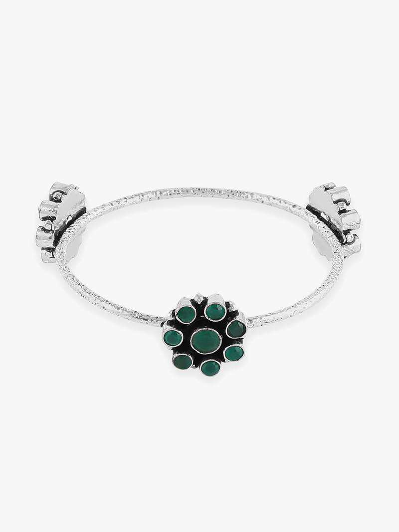 German Silver Kundan Bangle