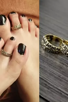 Gold toe-rings
