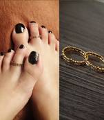 Super Slim Dailywear Gold Toe Rings