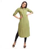 Light green plain cotton kurtas and kurtis