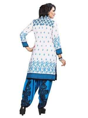 Off-White Printed Crepe Salwar 2