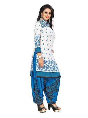 Off-White Printed Crepe Salwar 3