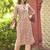 brown COTTON STYLISH PRINTED KURTI WITH PANTS 