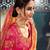 Peach embroidered bhagalpuri silk saree with blouse