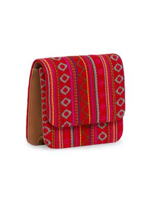 TARUSA Geometric Red color sling Bag 2