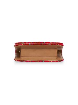 TARUSA Geometric Red color sling Bag 4