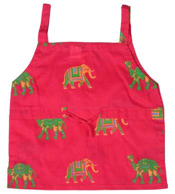 Pink Baby Girls Skirt and Top Self Design Hand Block Print 2