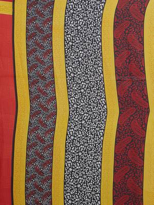 Multicolor woven georgette saree with blouse 4