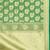 Green woven banarasi silk saree with blouse
