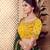 Dark Green Multi Rubber Foil Embroidered Silk Semi Stitched wedding lehenga