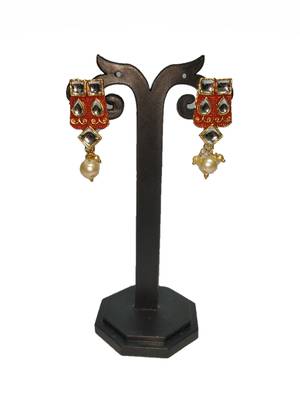 Ethnic Fashion Maroon Green Enamel Contemproray  Traditional Necklace Set For Women 3