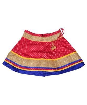 Baby Girls Skirt and Top Self Design Hand Block Print 4