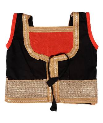 Black Baby Girls Skirt and Top Heavy Lace Border Work Design 2