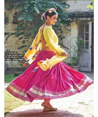 Amba Ghaghra Choli Set 3