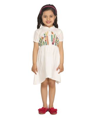 White Embrodiery Dress 1