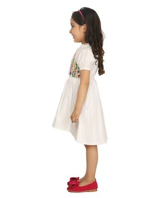 White Embrodiery Dress 2