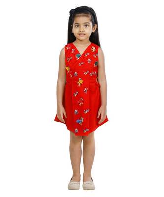 Red Tassel embroidery Dress 1