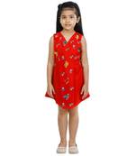 Red Tassel embroidery Dress