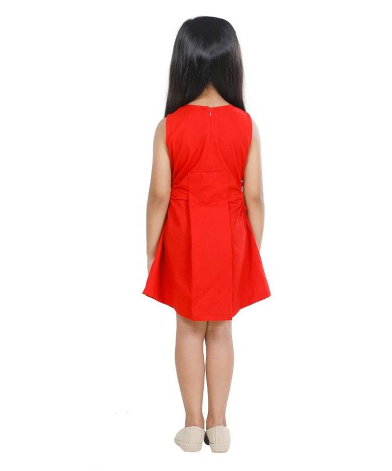 Red Tassel embroidery Dress