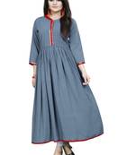 Multicolor hand woven rayon ethnic kurtis