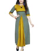 Multicolor printed crepe ethnic kurtis