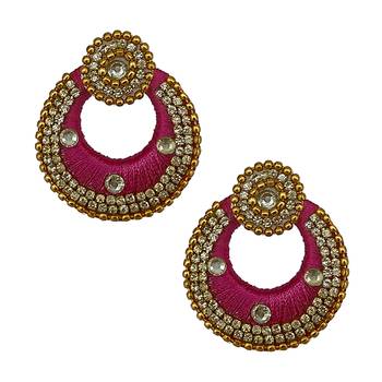 Pink chandbali 1