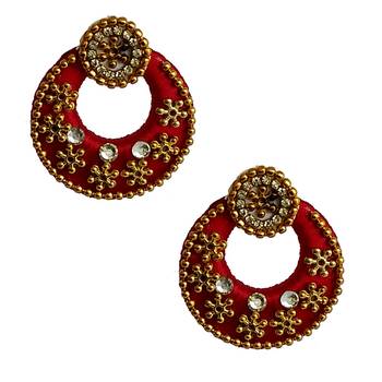 Red chandbali 1