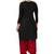Women'S Black & Red Cotton Printed Readymade Patiyala Suit Set