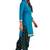 Women's Blue & Black Cotton Printed Readymade Patiyala Suit Set