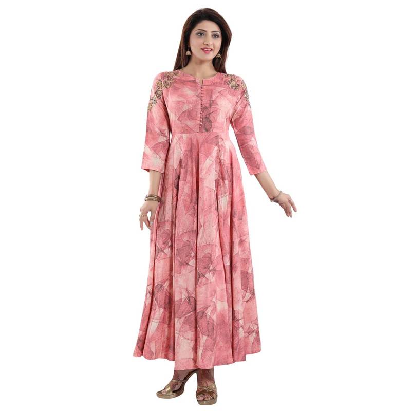 rayon anarkali kurtis