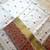 Off white art silk tussar with machine  kashida embroidery saree