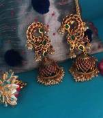 Red Jhumkas
