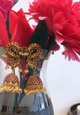 Red Jhumkas 2