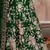 Graceful Green Dori And Sequins Embroidered Semi Velvet Semi Stitched Lehenga choli for bridal