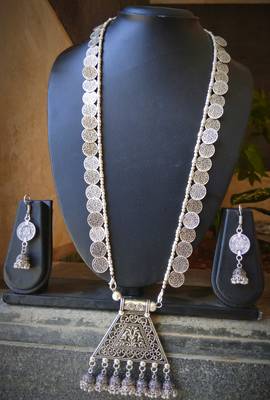 Silver Metallic Necklace-Sets 1