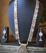 Silver Metallic Necklace-Sets