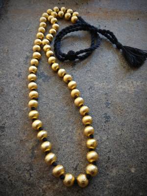 Gold Beaded Jewellery Necklaces 1