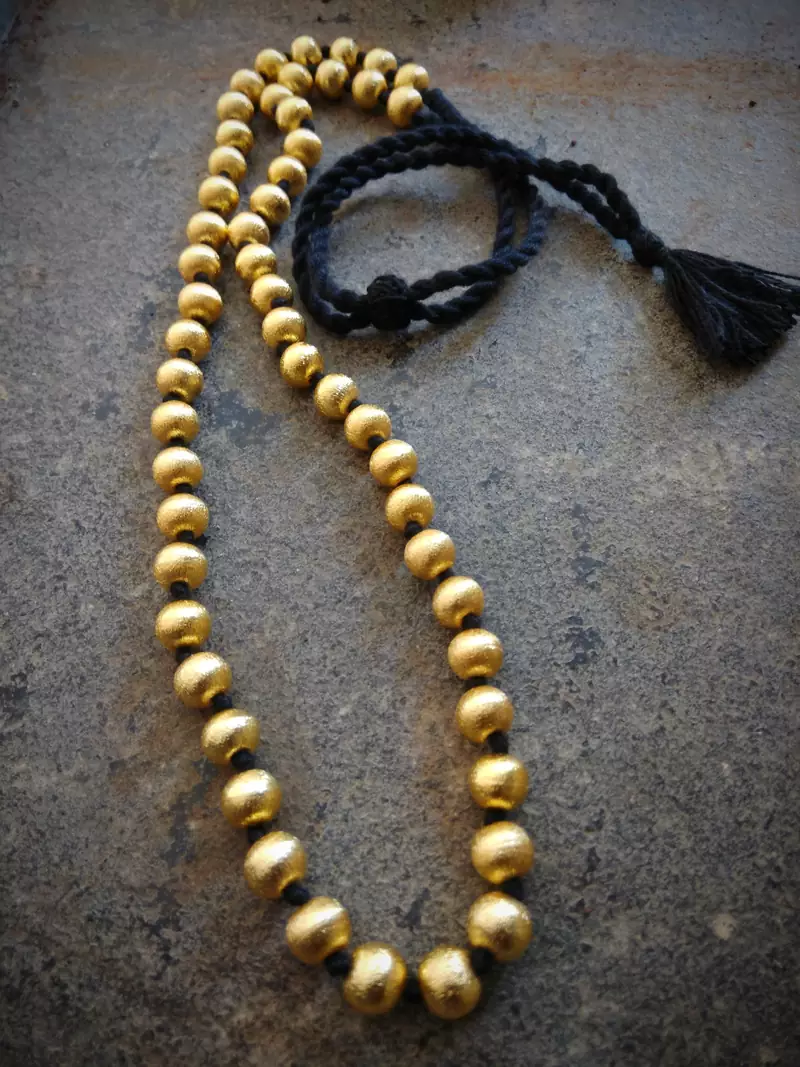 Gold Beaded Jewellery Necklaces