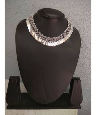 Silver Metallic Chokers 1