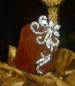 Wooden Square Pendant