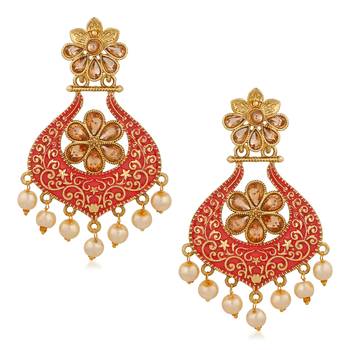 Orange Earrings 1