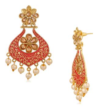 Orange Earrings 2