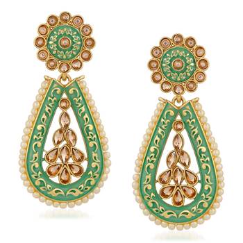 Green Earrings 1