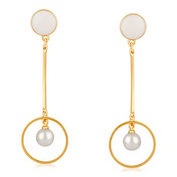 White Earrings 1
